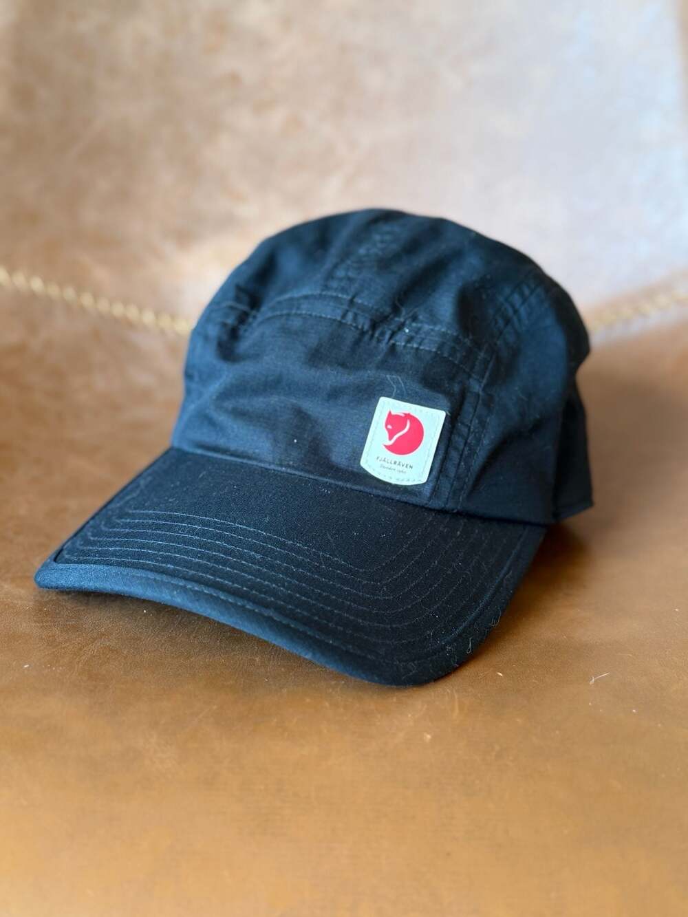 Fjallraven High Coast Lite Cap Black 5-Panel Hat Size L/XL